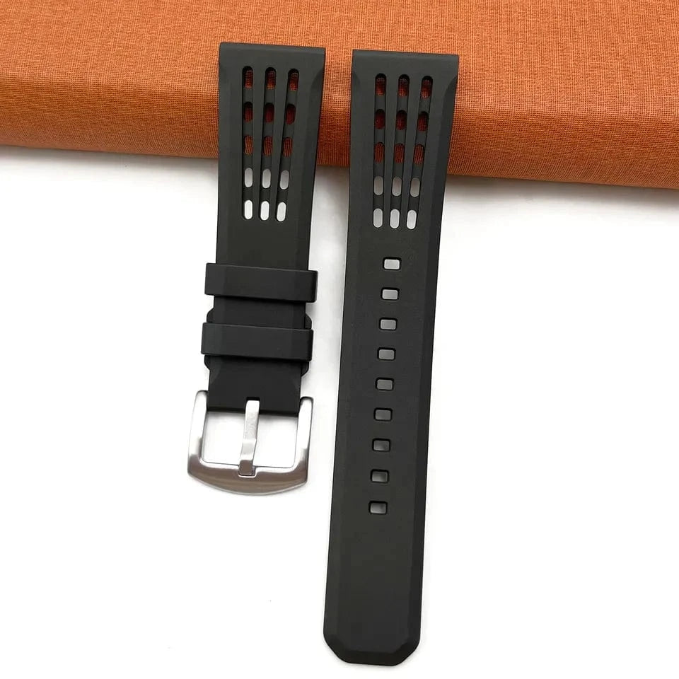 Black Kosciuszko FKM+ watch strap