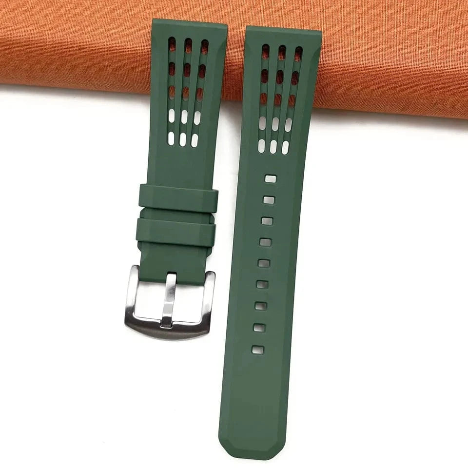 Green Kosciuszko FKM+ watch strap