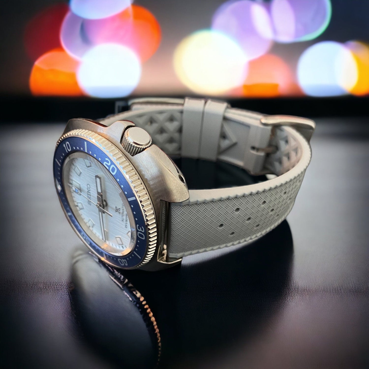 Grey Tropical FKM Watch Straps