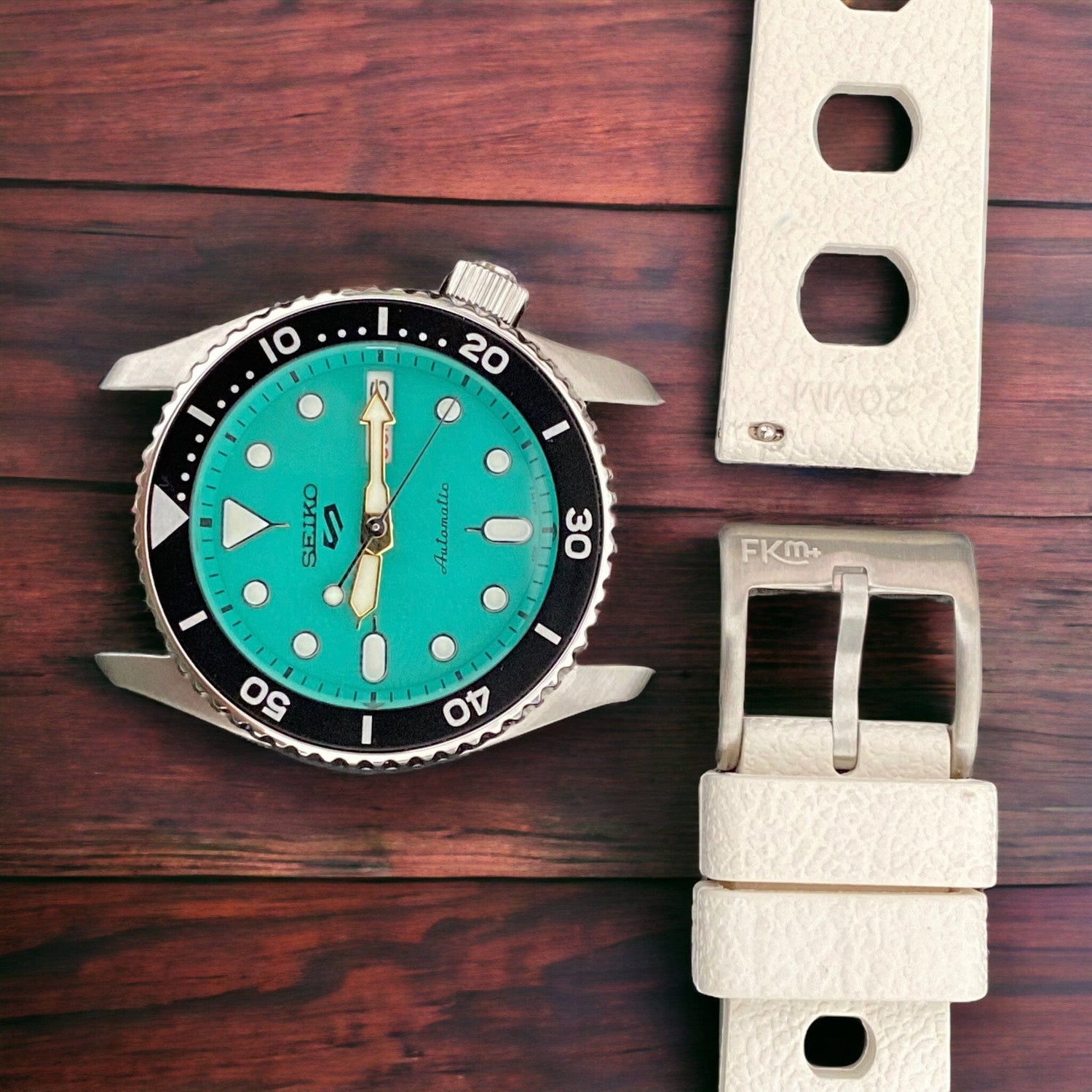 White Panorama FKM Watch Straps