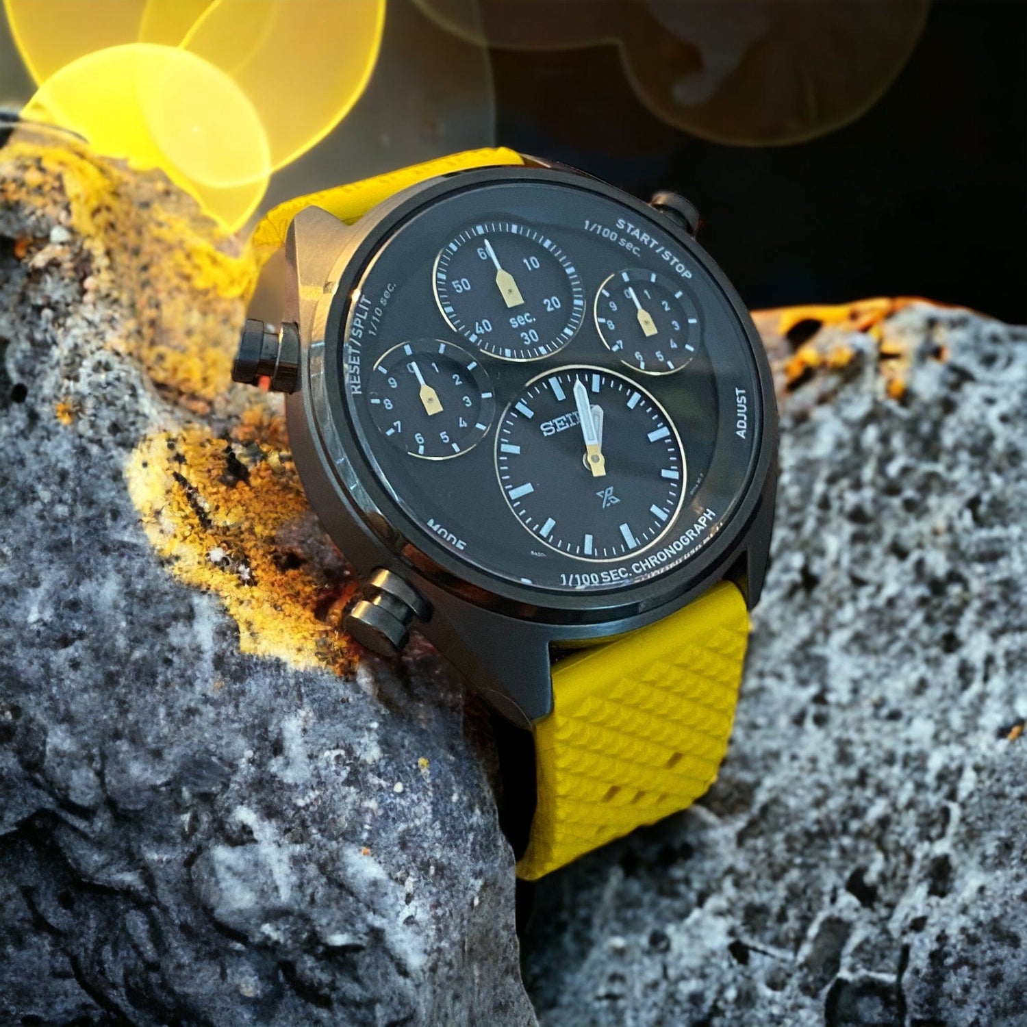 Yellow Stromlo FKM Watch Straps