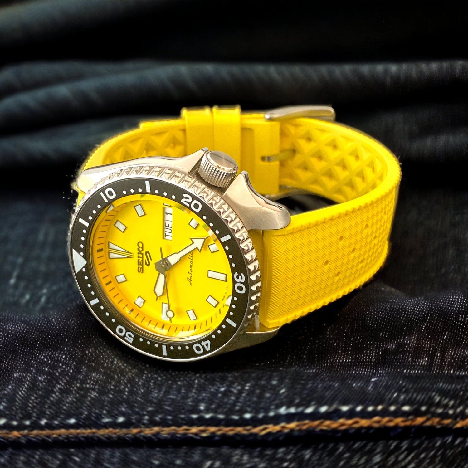 Yellow FKM Watch Straps