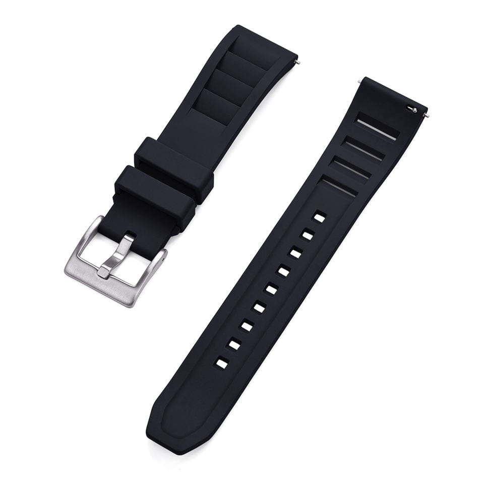 Strap Monster BONDI FKM+ Watch Strap - Black