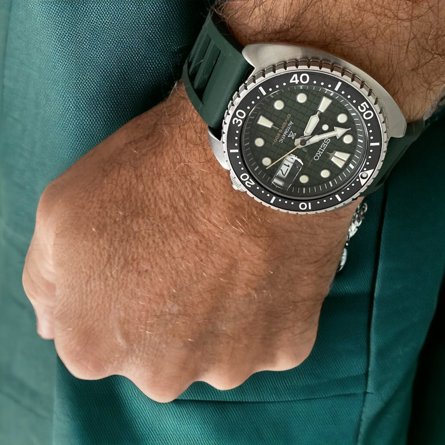 Strap Monster BYRON FKM+ Watch Strap - Green