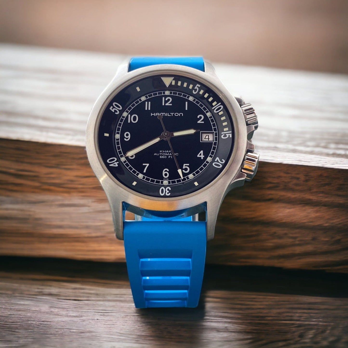 Strap Monster BYRON FKM+ Watch Strap - Light Blue