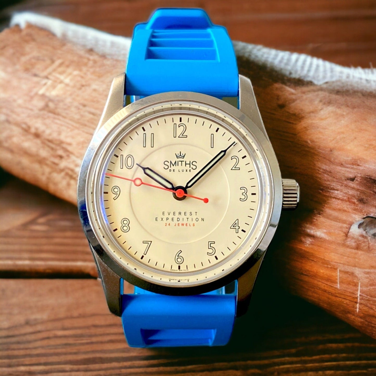 Strap Monster BYRON FKM+ Watch Strap - Light Blue