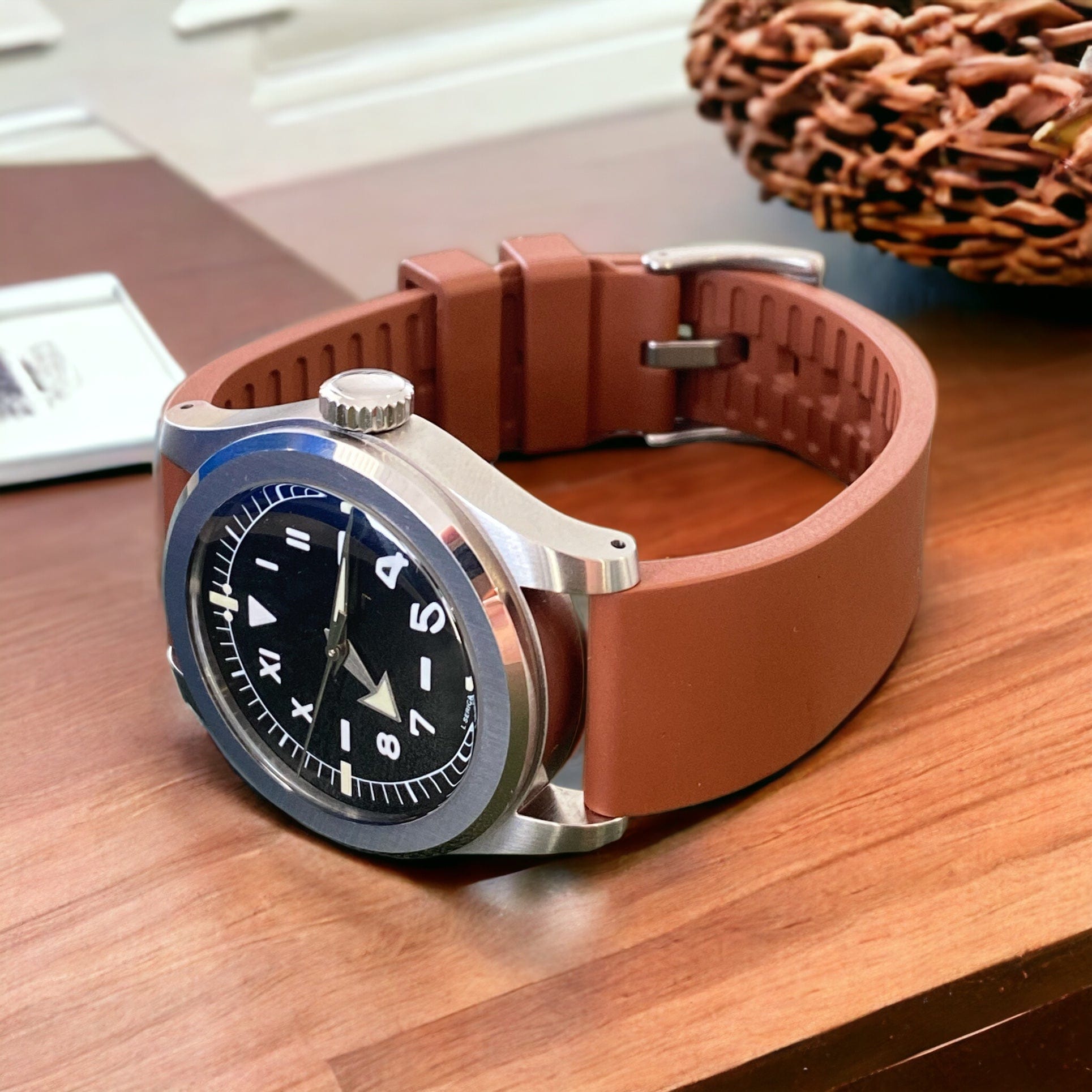 Strap Monster CAFÉ FKM+ Watch Strap - Brown