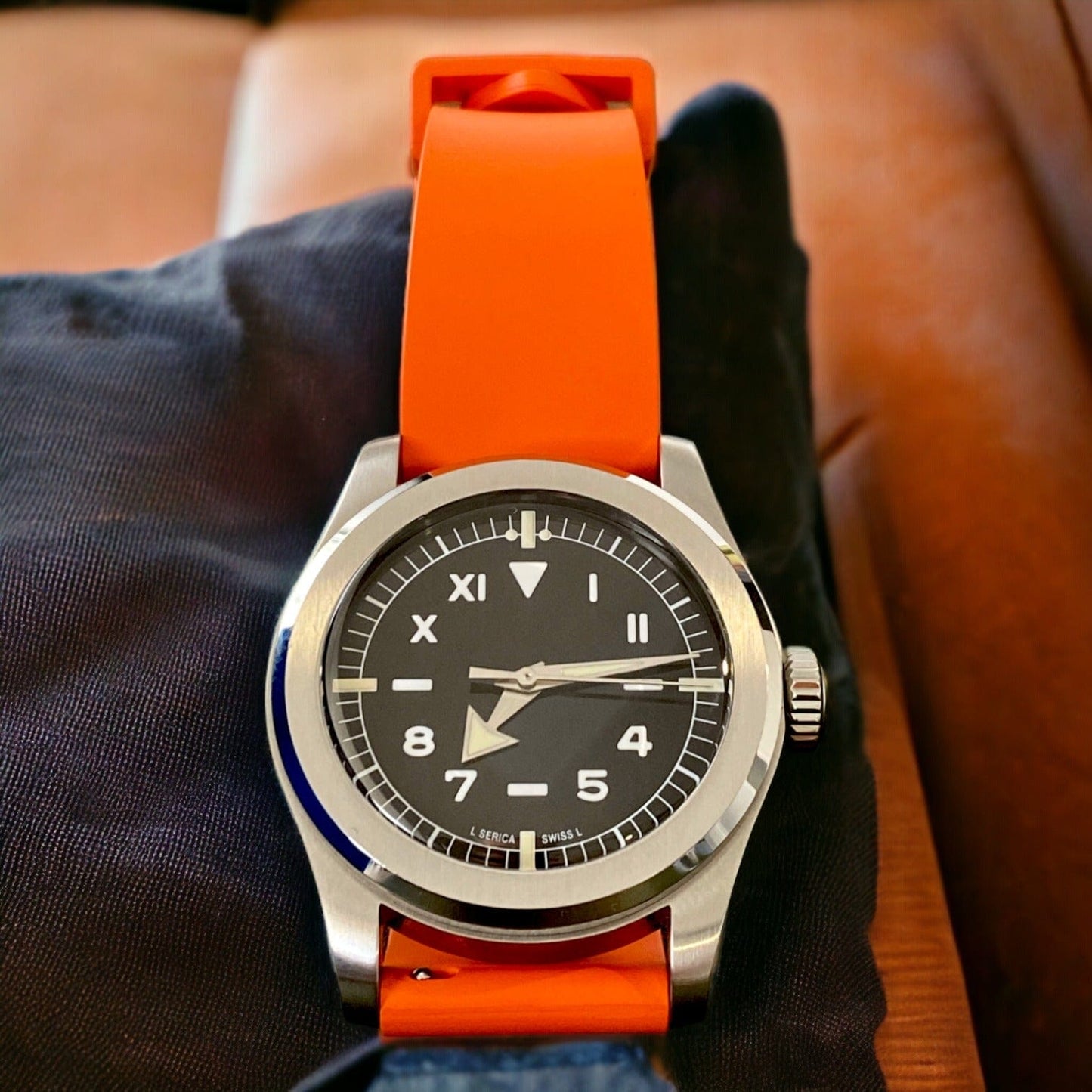 Strap Monster CAFÉ FKM+ Watch Strap - Orange