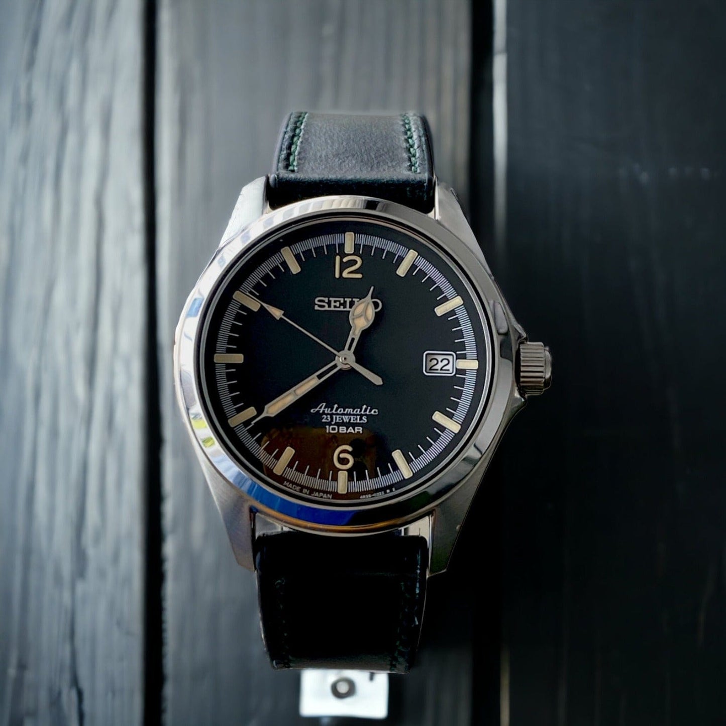 Strap Monster COMBI FKM+ Vintage Leather Watch Strap - Teal