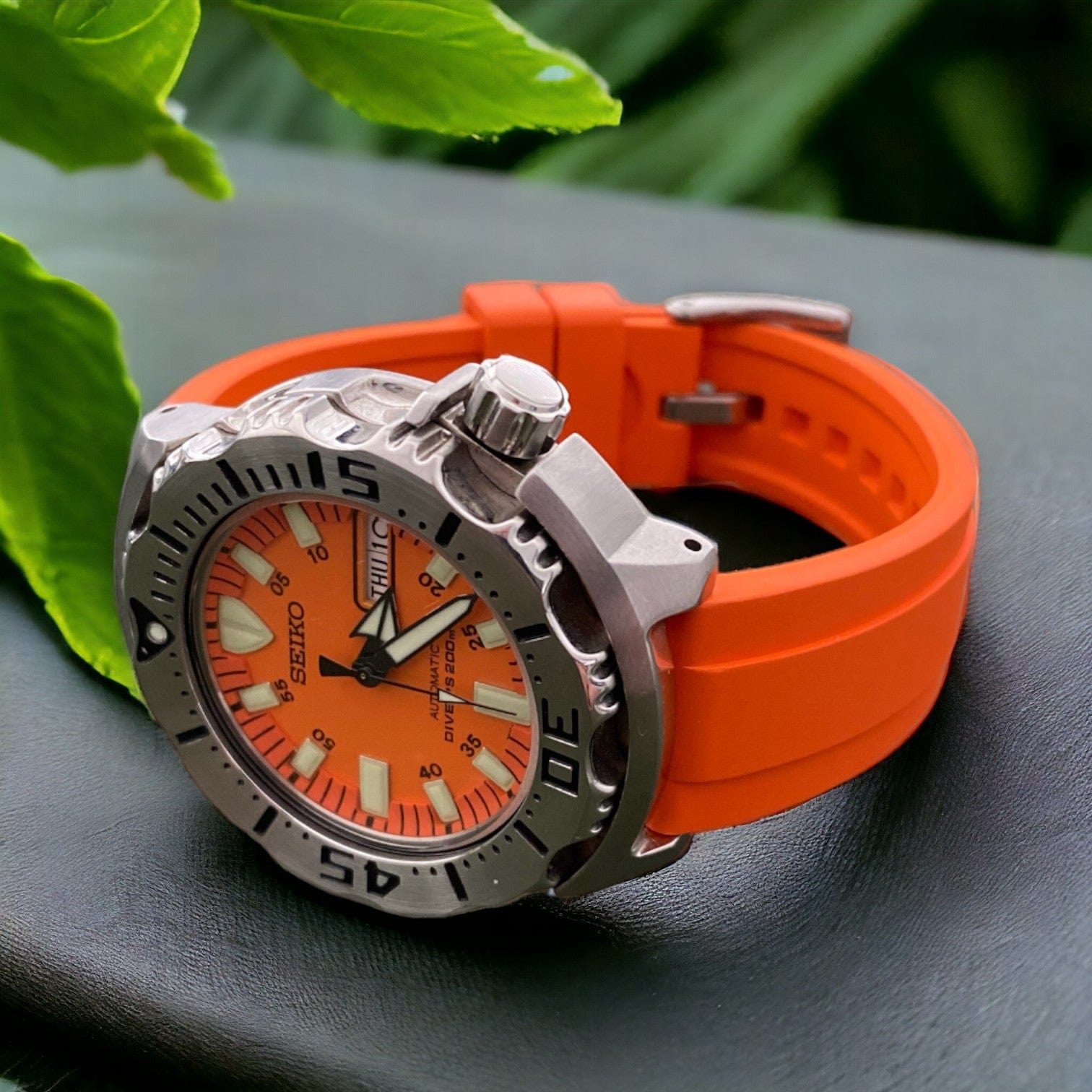 Strap Monster HAMILTON FKM+ Watch Strap - Orange