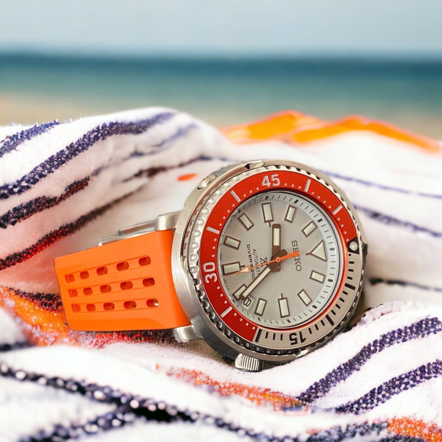 Strap Monster KOSCIUSZKO FKM+ Watch Strap - Orange