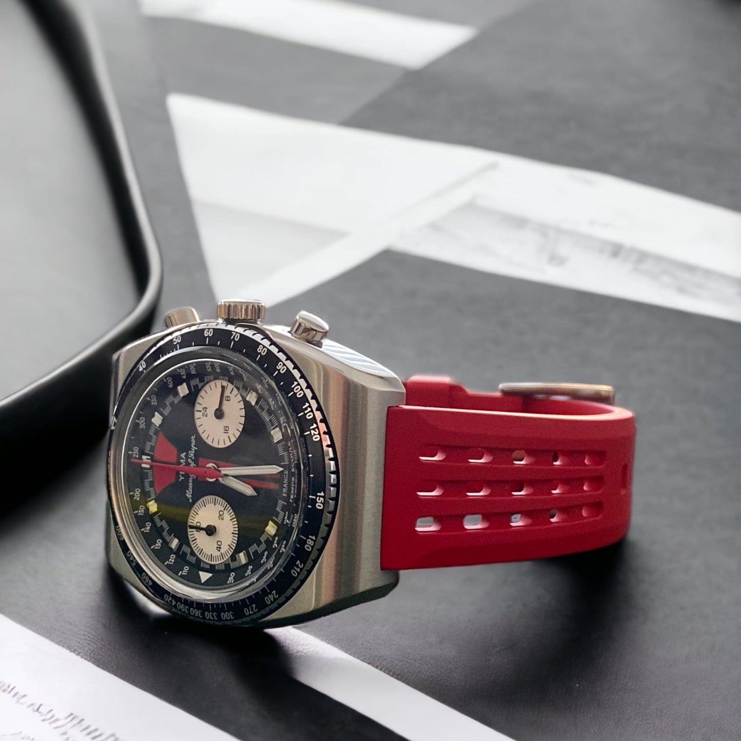 Strap Monster KOSCIUSZKO FKM+ Watch Strap - Red