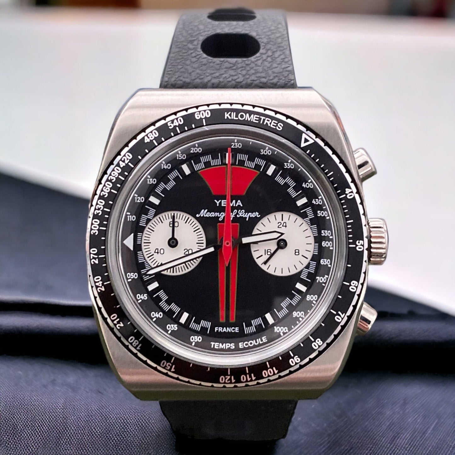 Strap Monster PANORAMA FKM+ Watch Strap - Black