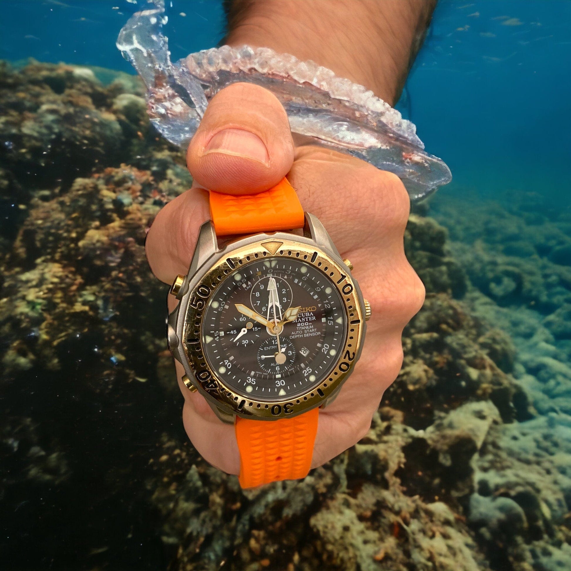 Strap Monster STROMLO FKM+ Watch Strap - Orange