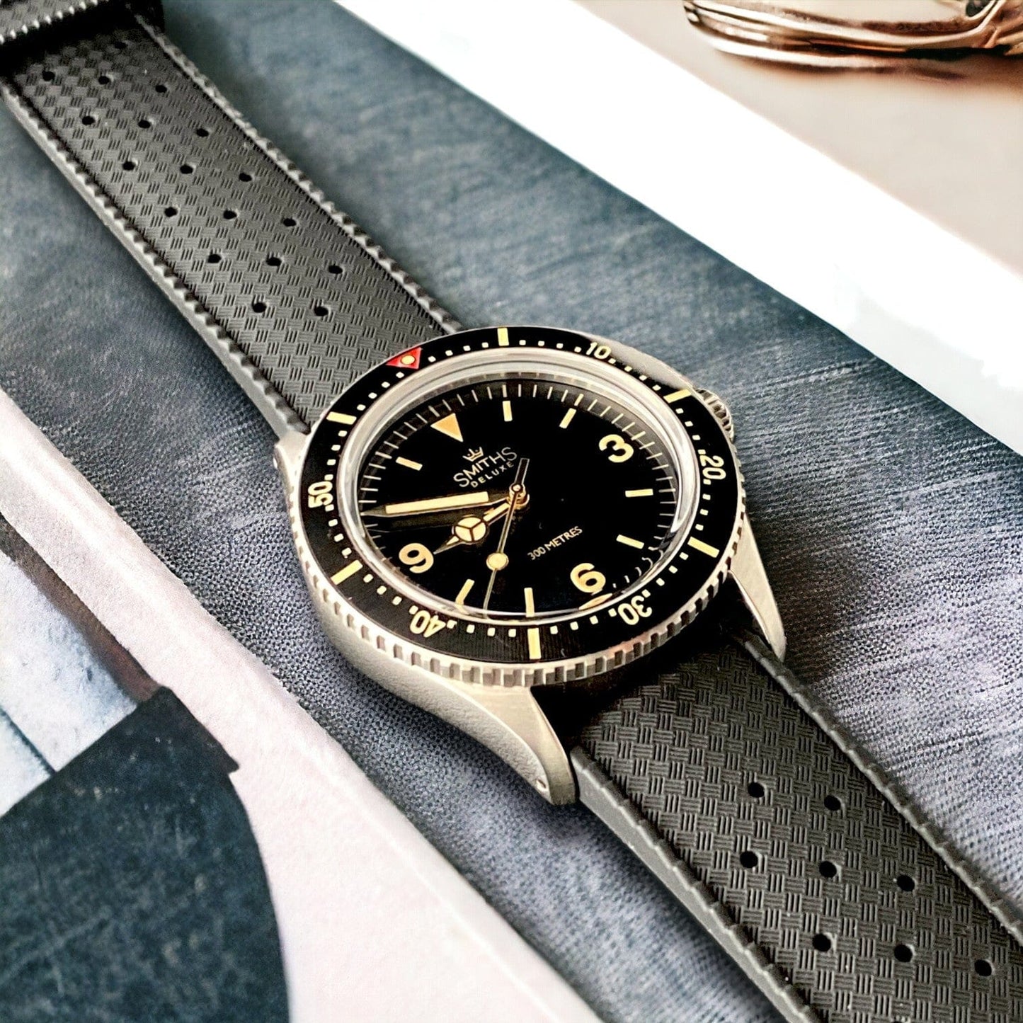 Strap Monster TROPICAL FKM+ Watch Strap - Black