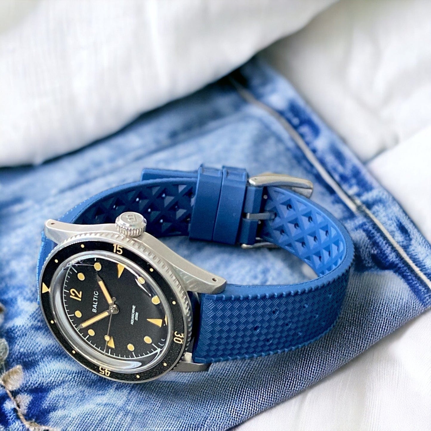 Strap Monster TROPICAL FKM+ Watch Strap - Blue