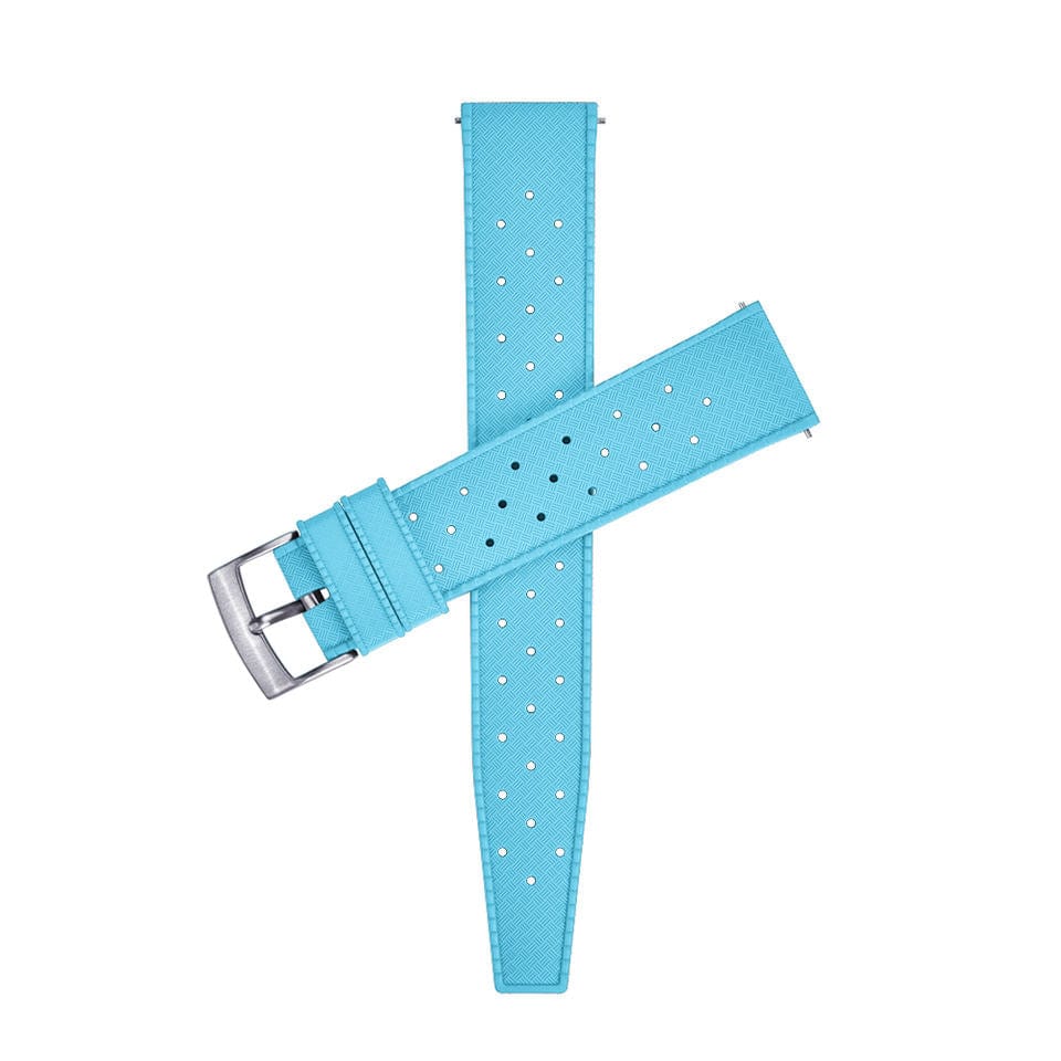 Strap Monster TROPICAL FKM+ Watch Strap - Light Blue