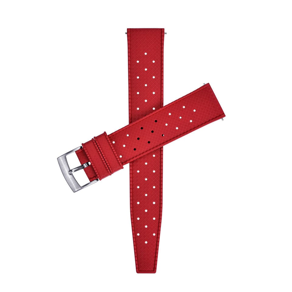 Strap Monster TROPICAL FKM+ Watch Strap - Red