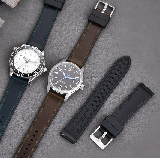 Introducing the Combi FKM+ Vintage Watch Strap: A Rule Breaker