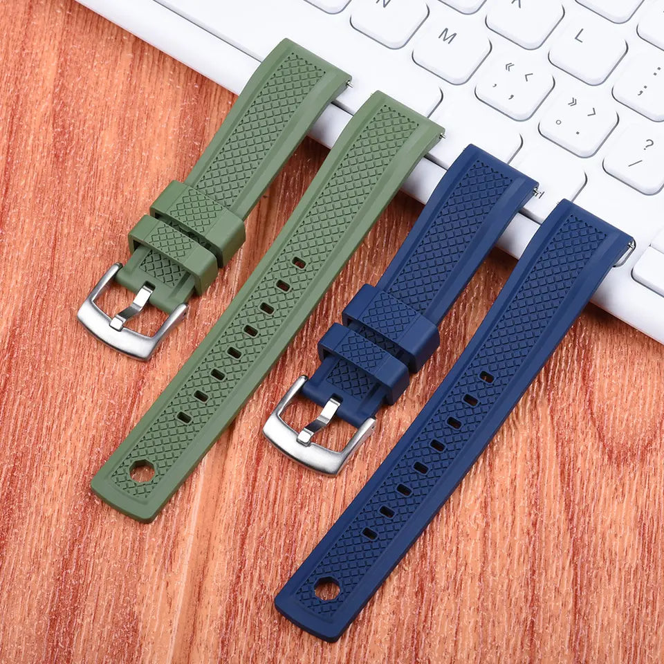 Top Quality Bell Ross Replacement FKM Straps Strap Monster Co