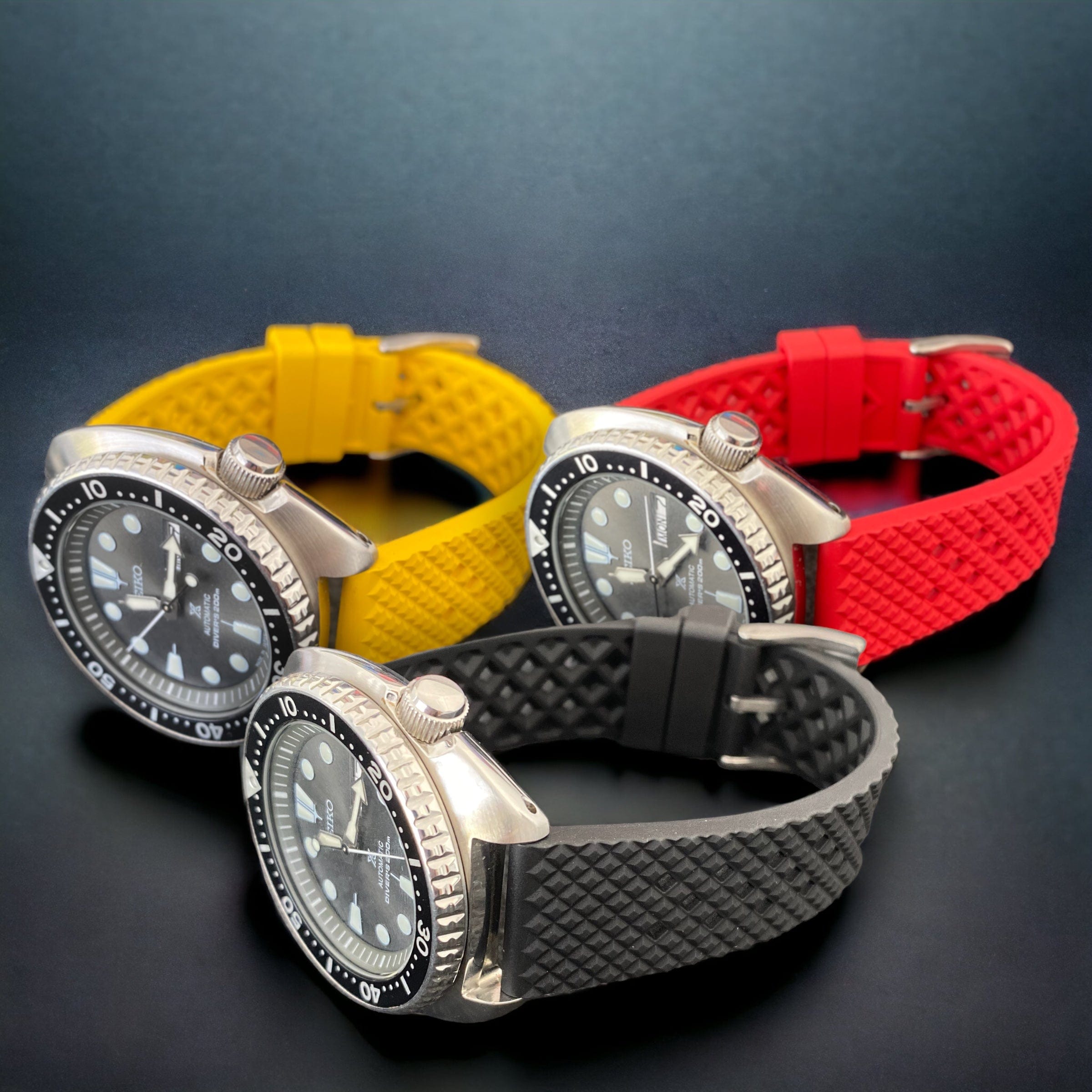 Seiko monster best sale strap options