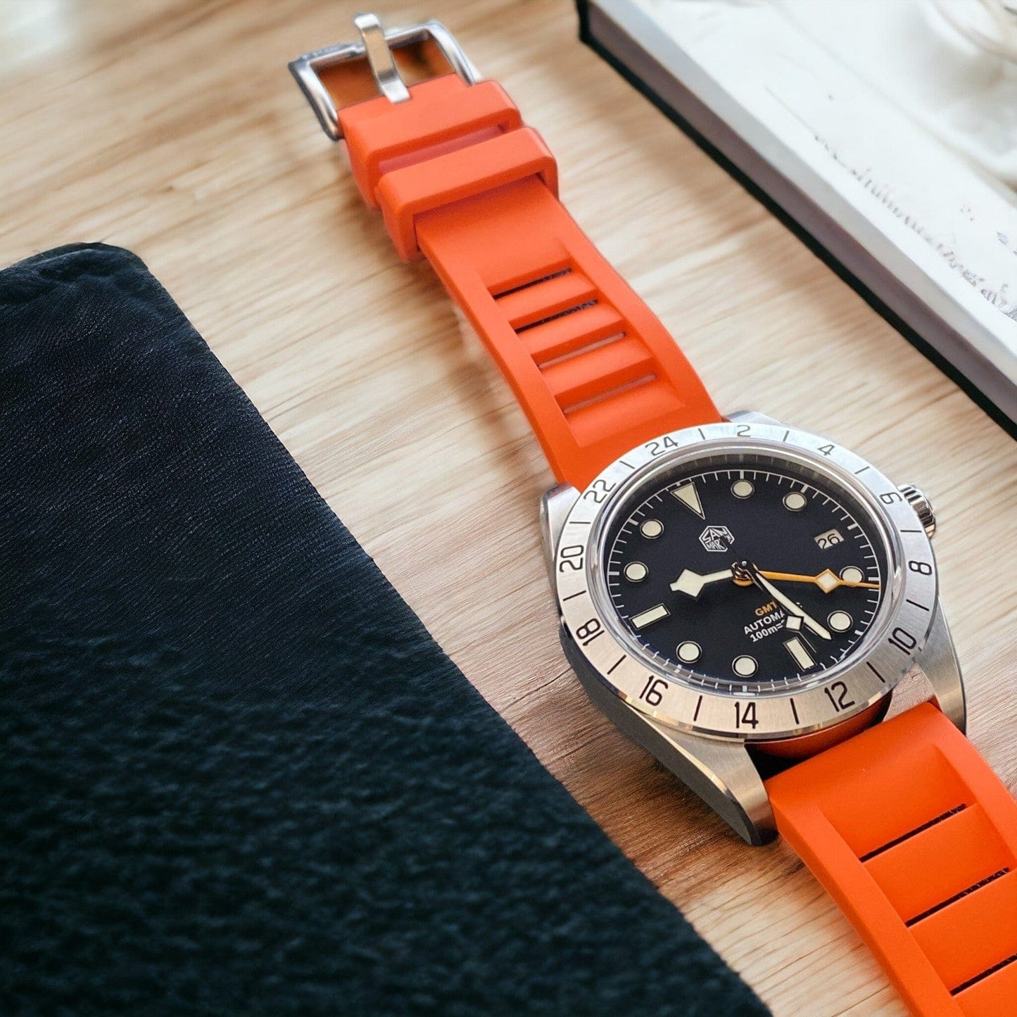 Strap Monster BYRON FKM+ Watch Strap - Orange