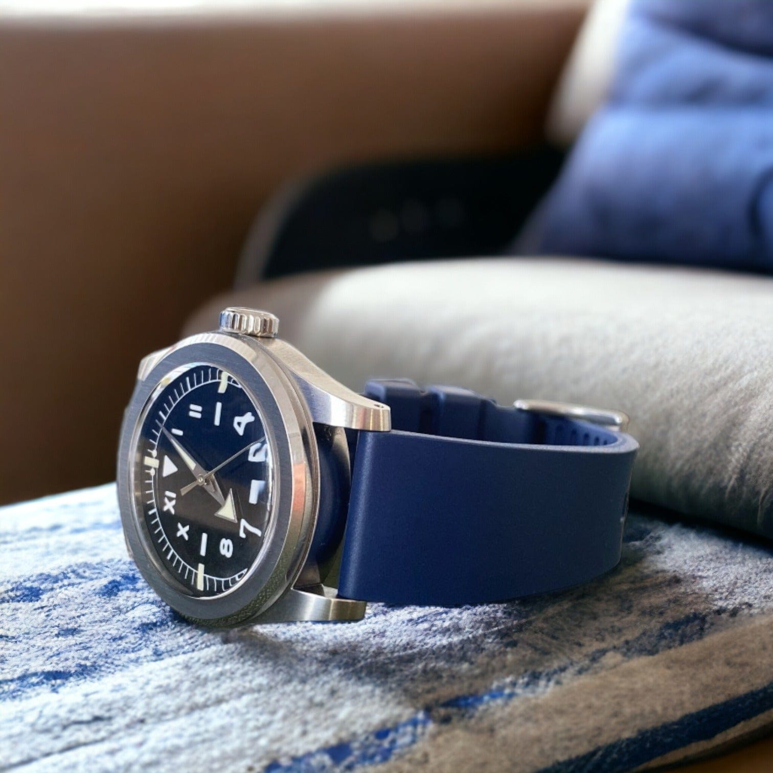 Strap Monster CAFÉ FKM+ Watch Strap - Blue