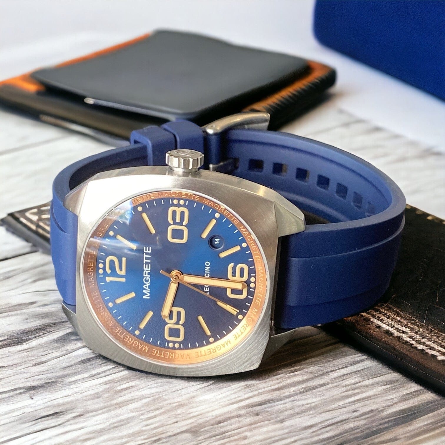 Strap Monster HAMILTON FKM+ Watch Strap - Blue