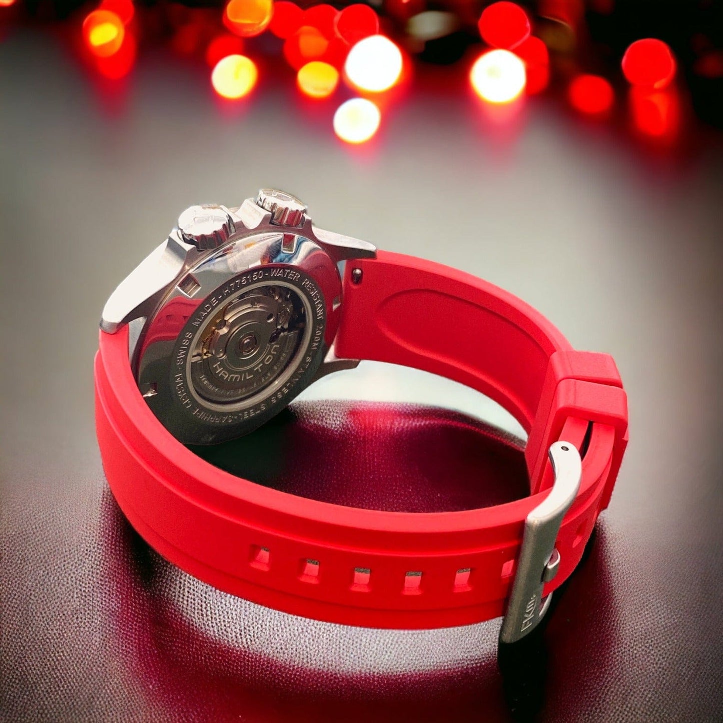 Strap Monster HAMILTON FKM+ Watch Strap - Red