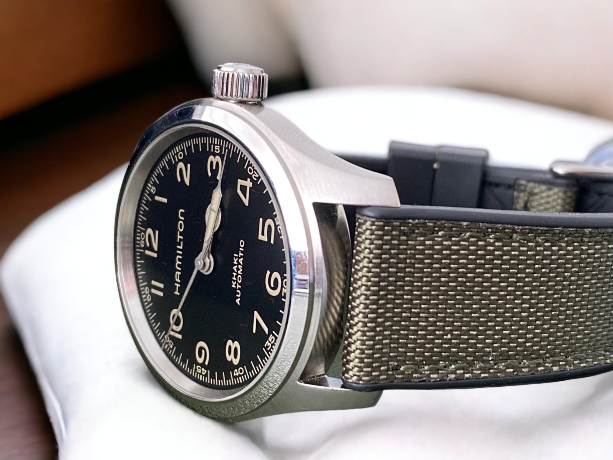 Hamilton canvas clearance watch strap