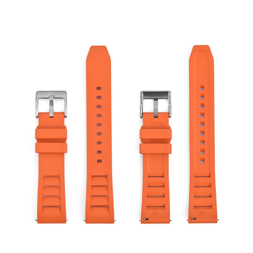 Strap Monster MANTA FKM+ Watch Strap - Orange