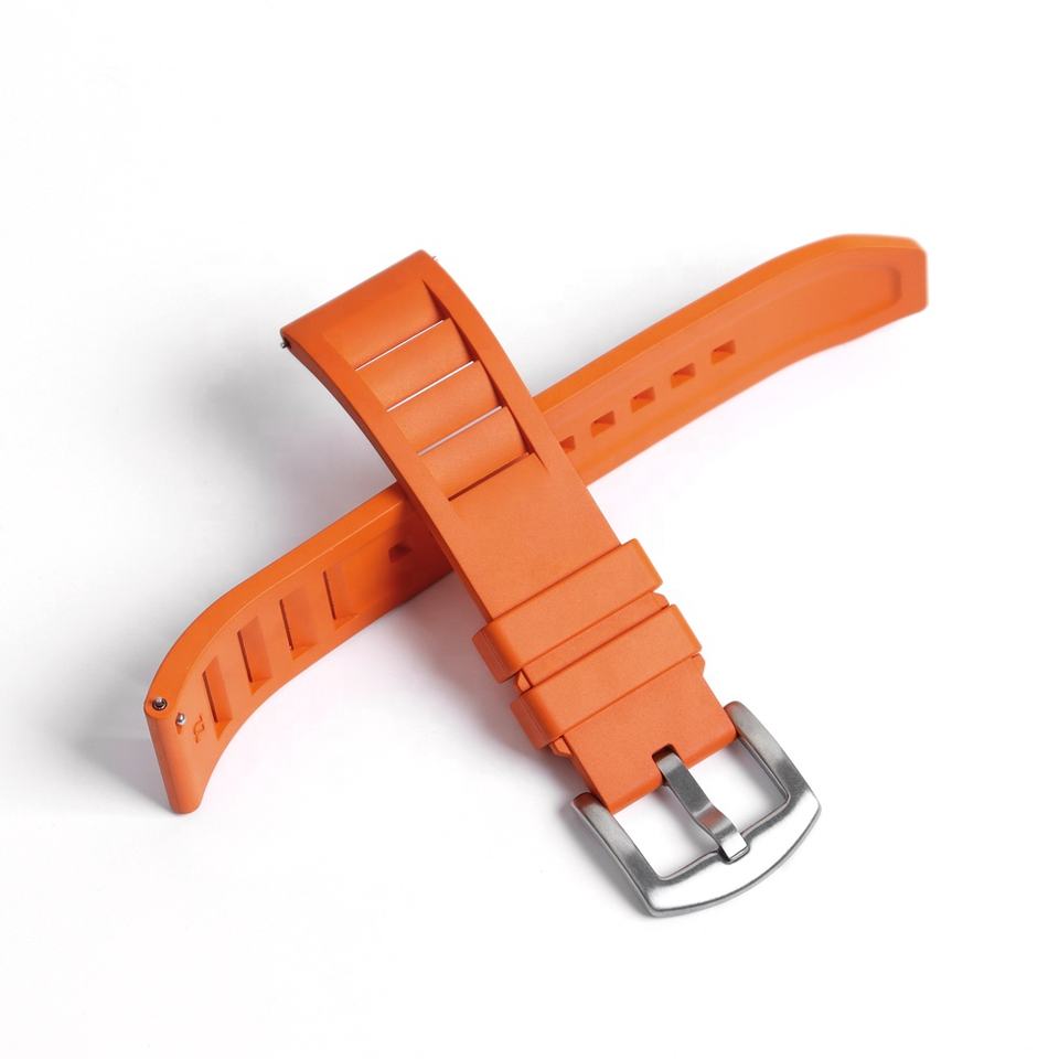 Strap Monster MANTA FKM+ Watch Strap - Orange