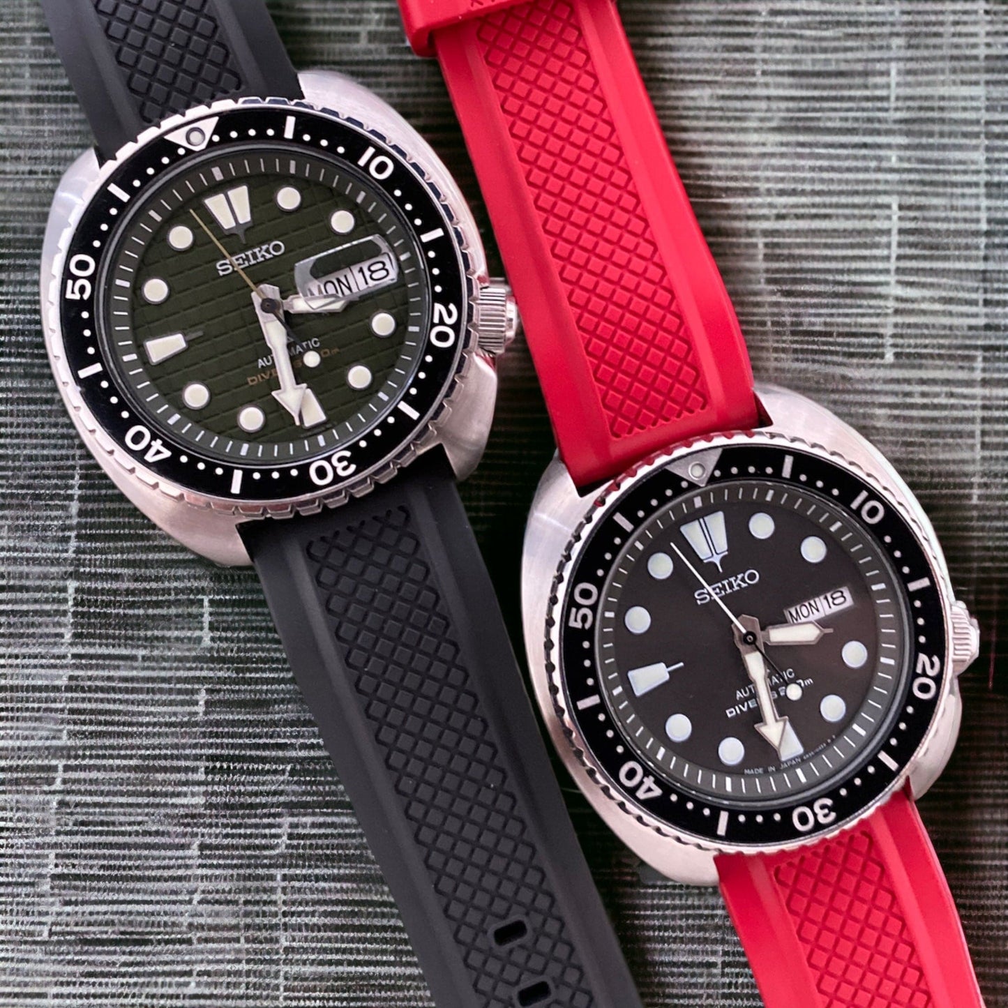 Strap Monster OUTBACK FKM+ Watch Strap - Red