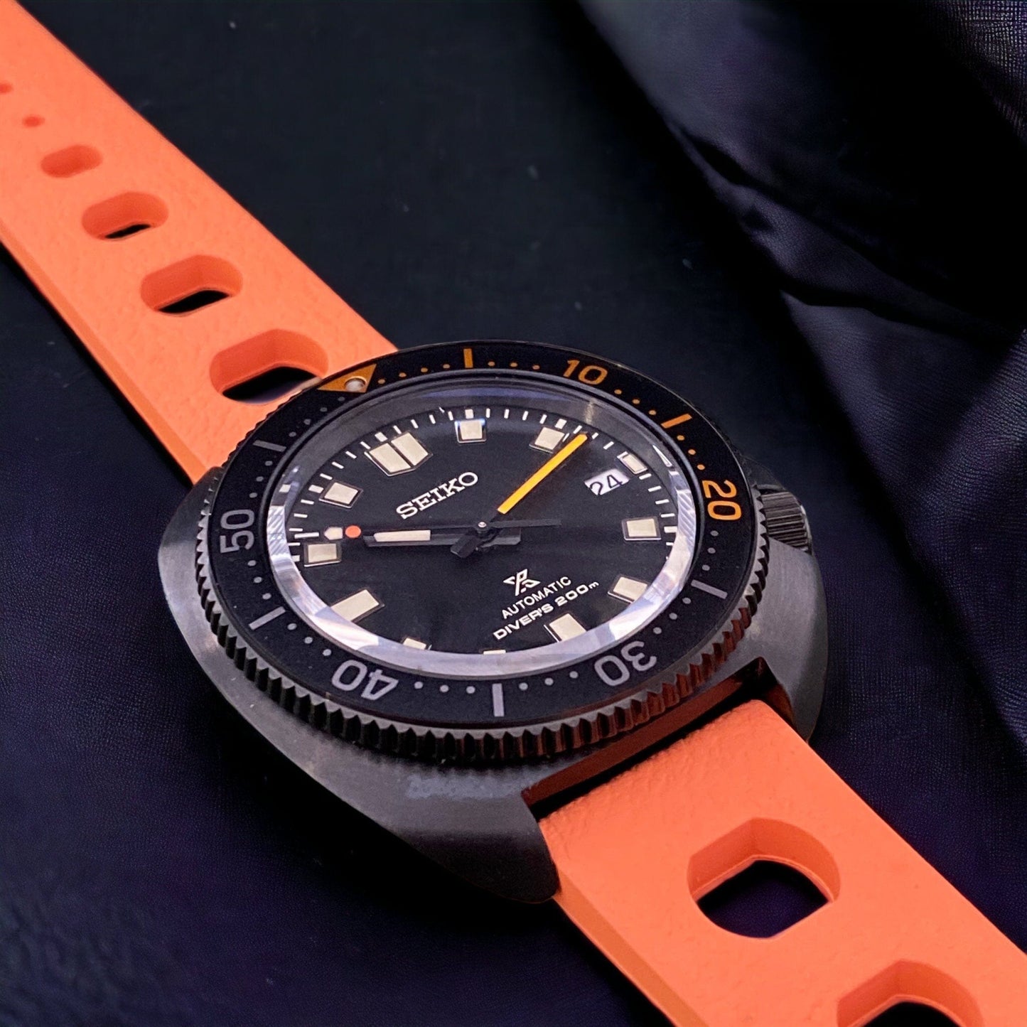 Strap Monster PANORAMA FKM+ Watch Strap - Orange