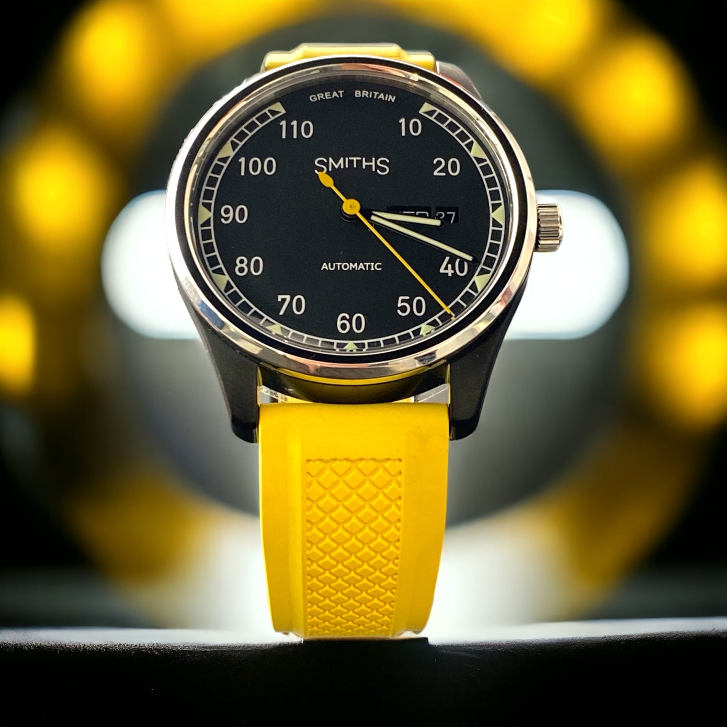 yellow fkm+watch straps