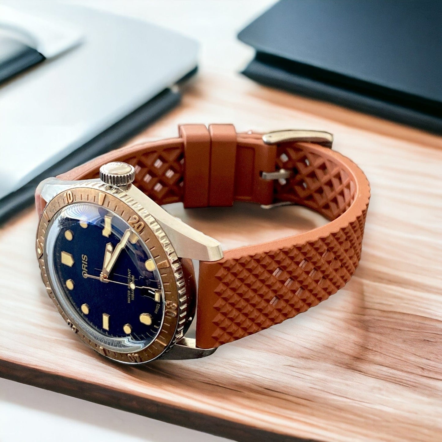 Strap Monster STROMLO FKM+ Watch Strap - Brown