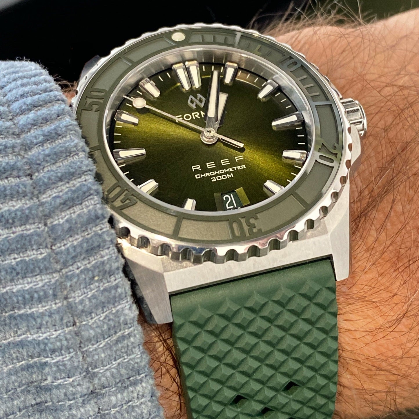 Strap Monster STROMLO FKM+ Watch Strap - Green