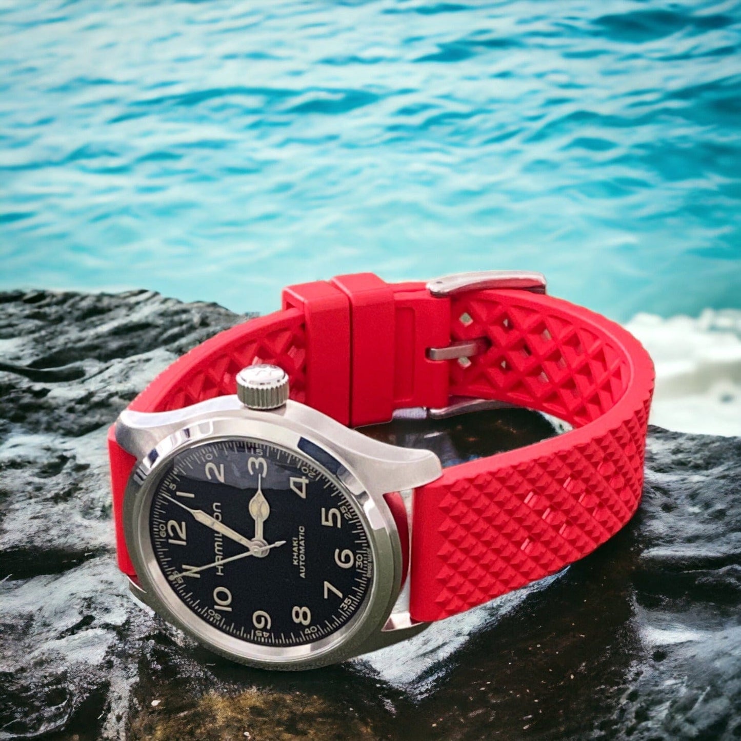 Strap Monster STROMLO FKM+ Watch Strap - Red