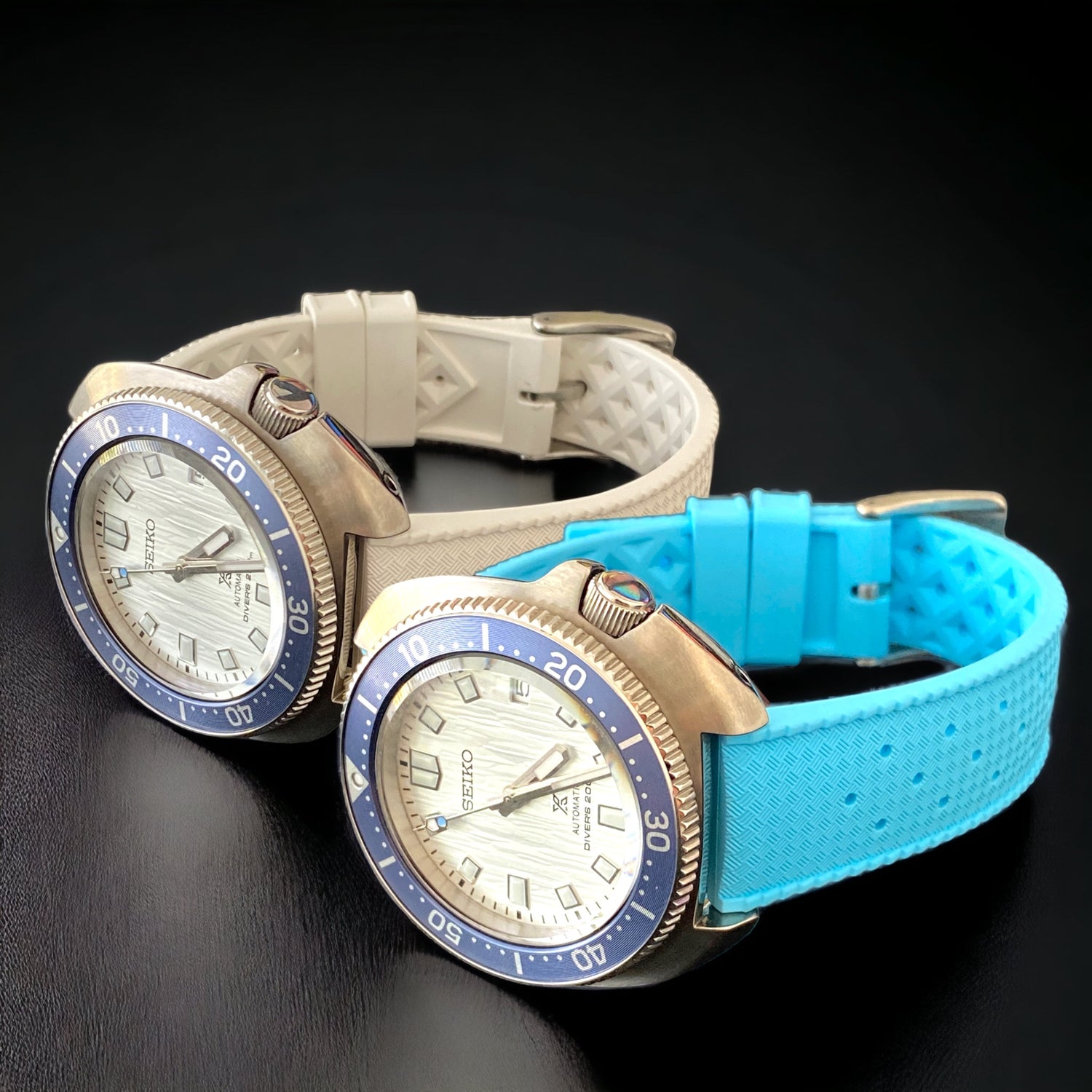tiffany blue tropical fkm watch strap