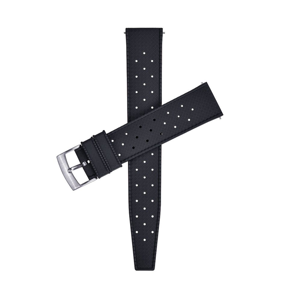 Strap Monster TROPICAL FKM+ Watch Strap - Black