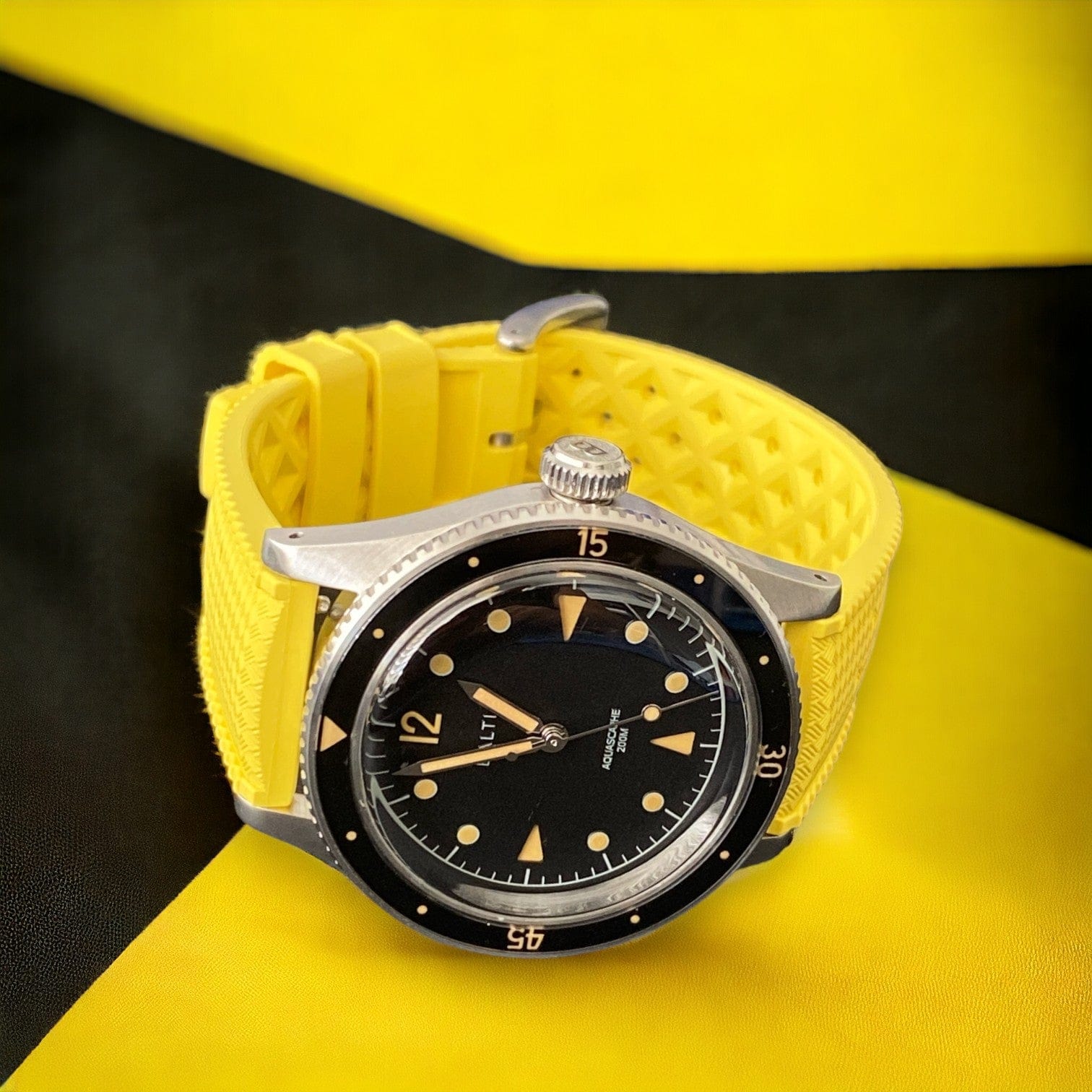 Strap Monster TROPICAL FKM+ Watch Strap - Yellow