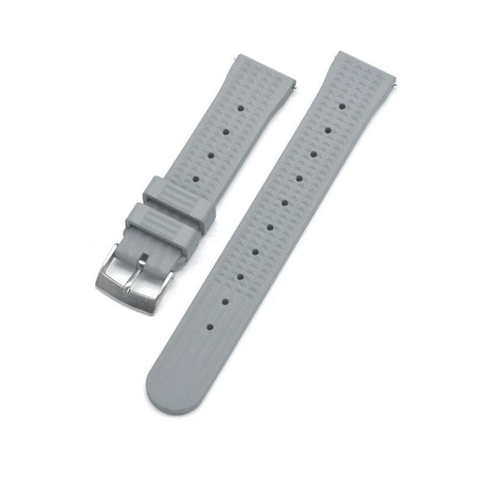 Strap Monster WAFFLED FKM+ Watch Strap - Grey